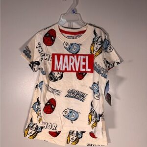 Marvel Kids Graphic T-Shirt SET - White